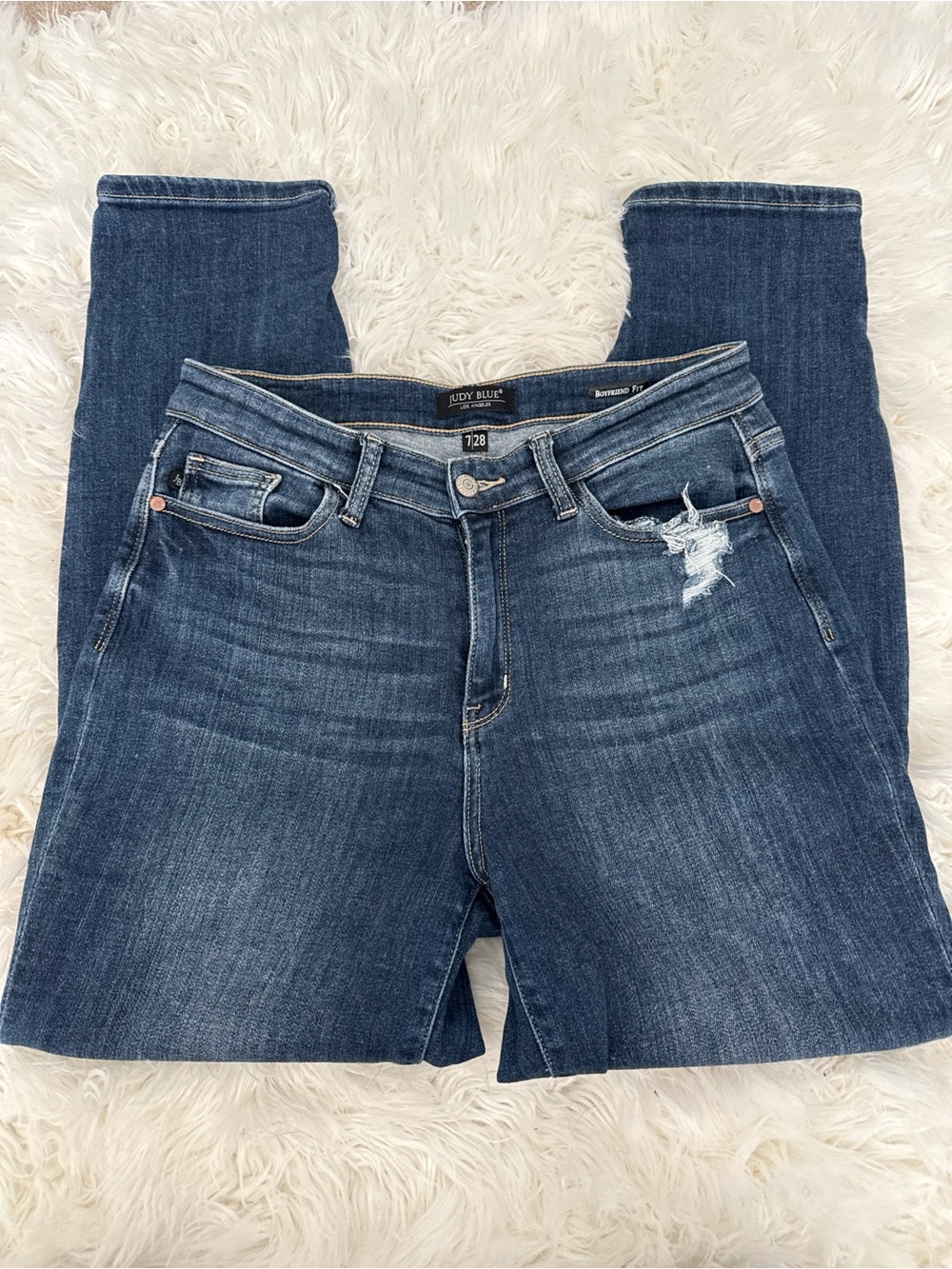 Judy Blue Medium Wash Distressed Skinny Jeans